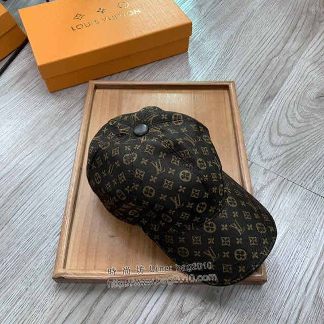 LV新品男士帽子 路易威登經典印花鴨舌帽棒球帽  mm1345